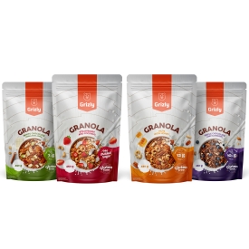 Granola étcsokoládéval és áfonyával